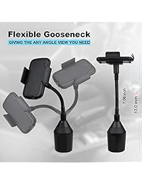 Soporte para teléfono EastKing para portavasos para automóvil, soporte universal ajustable para cuello de cisne giratorio, soporte para portavasos giratorio, soporte para automóvil Compatible con iPhone Xs Xs Máx X 8 Samsung Galaxy s10 Note 9 S9