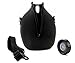 64-Ounce Clear Glass Kombucha & Beer Growler Jug w/Black Neoprene Sleeve & Carrying Strap; (2-Piece Set w/Half Gallon Jug & Carrying Sleeve)