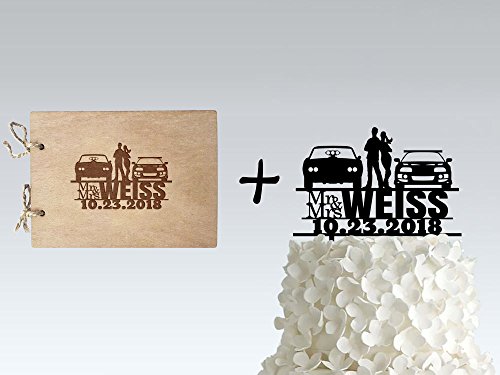 Click Here to See More Images Bundle: Cake Topper + Wedding Guest Book - inspired by Fast and Furious