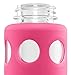 Ello Pure Glass Water Bottle with Silicone Sleeve, 20 oz, Pink Fizz