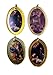 Assorted Holy Family Nativity Scene Gold Bordered Epoxy Christmas Ornaments, Set of 12, 3 Inch (Oval)