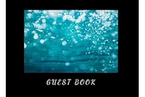 Guest Book: Beach, Ocean Log Guest Book for Vacation Home - Rustic Cottage - Cabin - Vacation Rental - Airbnb - VRBO - Guest House, Lake Home, Bed ... Green Bubbles (Guest Book Beach Edition)