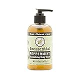 Beessential All Natural Peppermint Body Wash - Fresh and Invigorating Peppermint Scent- Great for Men, Women, and Teens - Moisturizing Honey, Aloe, Coconut, and Virgin Hemp Oil - 8 Fl. Oz.