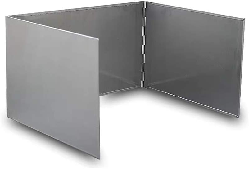 LLY Universal Camping Kitchen Stove Cooker Windshield Kitchen Windshield Wind Blocker Protector Cooking Windshield Windbreak Table Windshield