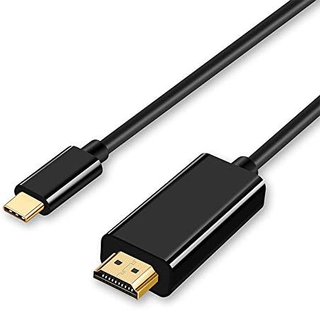 USB C to HDMI cable, USB 3.1 Type C to HDMI cable 4K 60Hz 1080P Image quality Audio, video support Macbook Pro, ChromeBook Pixel, Samsung Galaxy S8, S8 Plus 1.8m