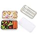 Cool Gray Bento Box - Multi-Compartment Bento Lunch Box with Free Utensils