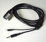 Agile-shop 3.5mm AUX + 8-Pin Charge Music Interface Adapter Cable Compatible with iPhone 5 5S 6 6S Plus iPod iPad Fit Mercedes Benz AMG C63 E300 CLS Class ML GL SL