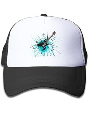 Guitar Fire Youth Toddler Mesh Hat Boy and Girls Baseball Trucker Caps