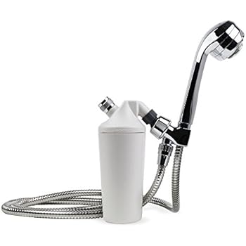 Aquasana Shower Water Filter System w/ Handheld Massaging - Filters Over 90% Of Chlorine - NSF Certified Carbon & KDF Filtration Media - PH Enhancement - 6 Month, 10,000 Gallons - Chrome - AQ-4105CHR