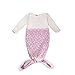 Newborn Cotton Gowns Baby Sleep Bag Pajamas Long Sleeves Mermaid Tail Baby Wearable Blanket Infant Sleepers Sleepwear for Boys Girls