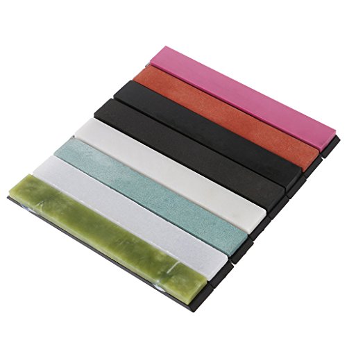 Kofun Sharpening Stone, 8 Pieces Apex Pro Sharpener Whetstone Oilstone Holder Knife Sharpening Stone Set - Thumbnail 7