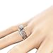 iLH Clearance Rings,Women's Rose Floral Lucky Flower Leaf Diamond Rings Jewelry Gift by (Gold,6)