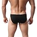 Avidlove Men Underwear Micromodal Bikinis 4 Pack Briefs (L, Black and Red)