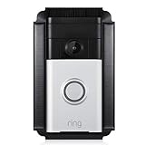 Wasserstein Solar Charger Mount Compatible with Ring Video Doorbell 1, Weatherproof (Black)