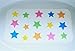 Non-Slip Bath Mat for Baby / Toddler / Children (Colorful Stars, Safe, Eco-Friendly, Anti Microbial)