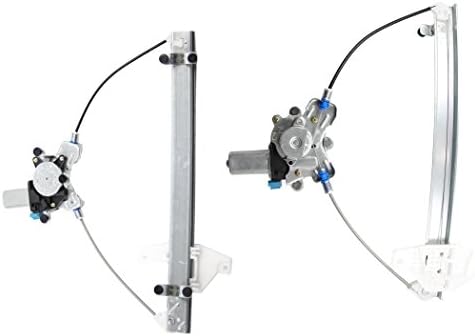 2 New Power Window Regulators With Motor for the Front Left Driver's and Front Right Passenger's Side. Fits Selected Hyundai / Kia Models. (see description details)