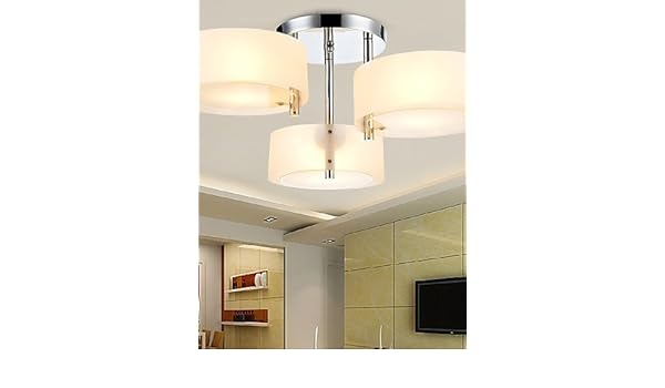 Jin Ikea Style Flush Mount Modern Contemporary 3 Lights Ceiling