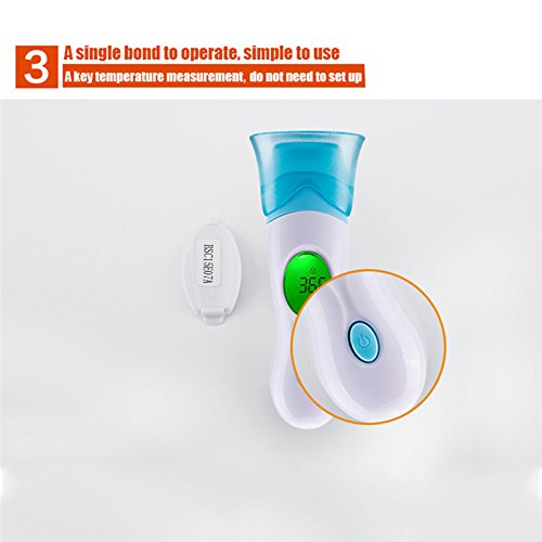 Digital Forehead and Ear Thermometer, Infrared Mini Temporal Infant Thermometers for Fever Infant Kids Child Adult Patient(Purple) - Thumbnail 6