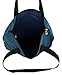 Shoulder Tote with Multiple Pockets and Zipper Closure, Navy