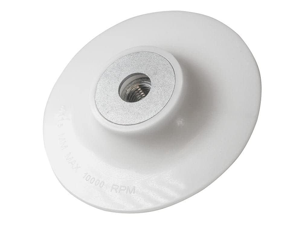 Faithfull FAIABP115M14 Angle Grinder Backing Pad 115mm (4.5in) M14x2, White
