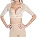 Shymay Women's Shapewear Tops Wear Your Own Bra Short Sleeve Slim Crop Top Shaper, Nude1, Tag Size 2XL=US Size Medium