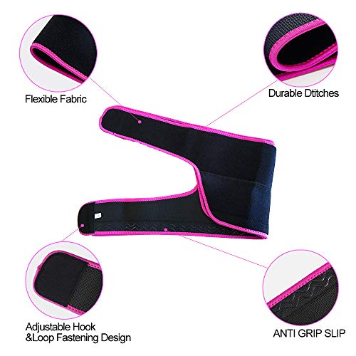 GROOFOO Thigh Trimmers with Sauna Effect, Neoprene Thigh Trimmers for