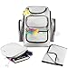 MyLimonada Diaper Bag Backpack Organizer Stroller Straps, Changing Pad, Wipes Dispenser, Thermal-Insulated Pocket (Grey)