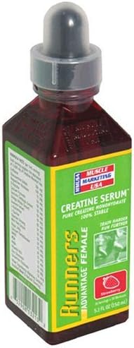 Muscle Marketing USA Runners Advantage Female Creatine Serum, Strawberry, 5.1 Ounces by Muscle Marketing