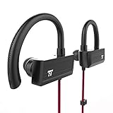 Bluetooth Headphones Neckband, TaoTronics Wireless Headset Magnetic Earphones In Ear Earbuds with Mic (Silicone Gel Surface, CVC 6.0 Noise Cancelling Microphone, IPX5 Waterproof, 10 Hours Playtime)