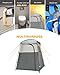 KingCamp Oversize Outdoor Portable Dressing Changing Room Shower Privacy Shelter Tent Grey