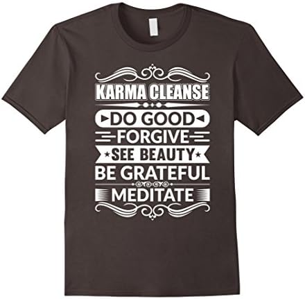 Mens Karma Cleanse Buddhist Yoga Meditation T Shirt Small Asphalt