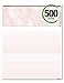 BLANK Business Standard Voucher Check Stock (Check On Top with two stubs / vouchers below) - Blank Check Paper - Versacheck Refills: Form #1000 - Burgundy - 500 Sheets per Ream