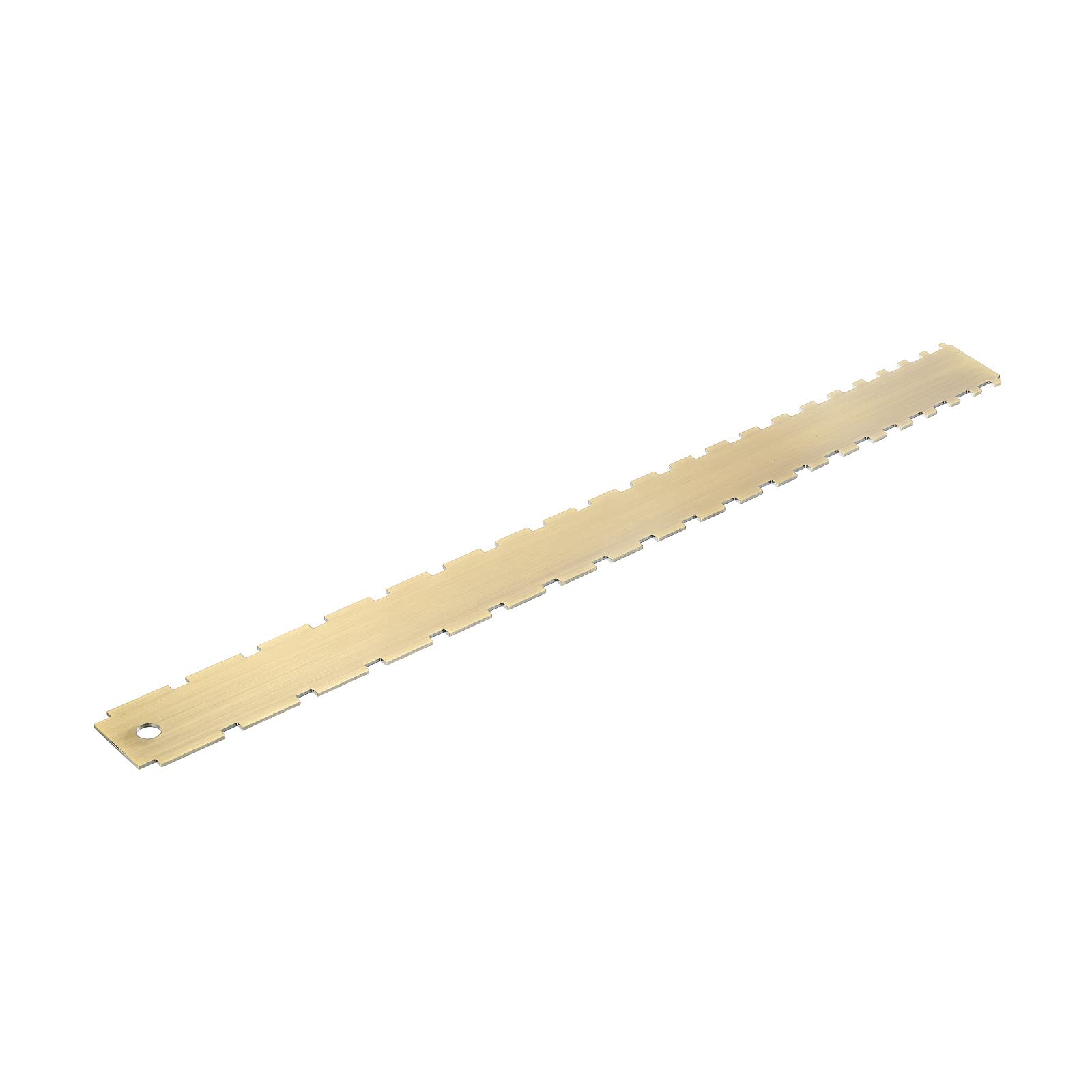 PATIKIL Guitar Neck Notched Straight Edge Stainless Steel Bronze for Most Electric Guitar Fretboard Frets