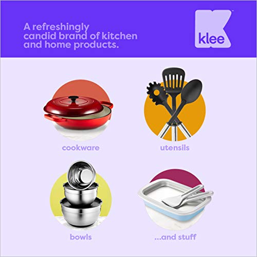 KLEE UTENSILS Stainless Steel Food Storage Containers with Lids 304 Stainless Steel Airtight