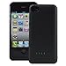 iphone 4s Case, iphone 4 Battery Case, SQdeal Ultra Slim 2500mah Rechargeable Portable External Battery Backup Charger Case Power Bank Cover for iphone 4 4G 4s (Black