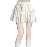 Cute Clad Women Kawaii Y2k Lolita Mini Skirt Sweet Harajuku Bow Tie Multi-Layer Ruffles Pleated Skirts