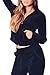 Linsery Women's Winter Velour Zipper Hooded Jacket Jogger Pants 2 Piece Sweatsuit