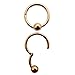 16G/14G 8/10mm 316L Steel Hinged Clicker Septum Rings Captive Bead Hoop CBR Daith Eyebrow Nipple Helix Tragus Stud Body Piercing(Sold Individually)