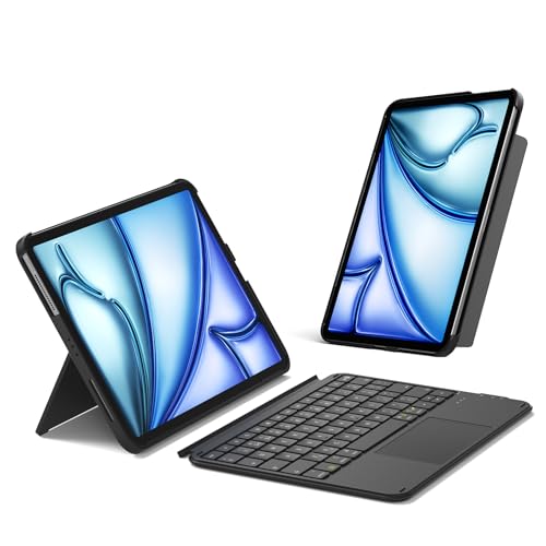 Inateck Ultralight Keyboard Case with Touchpad for iPad A16 11th Gen 2025/10th 2022 (11/10.9 inch), Detachable Keyboard for iPad Air 11" M4 2026/M3/M2, Air 5/4, Pro 11" 4/3/2/1, UK Layout, Black