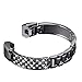 bayite Metal Bands Compatible with Fitbit Alta and Alta HR, Jewelry Bangle Adjustable Bracelet with Rhinestone? (Black, 5.5