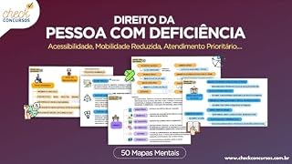 Mapas de Direito da Pessoa com Deficiência (Mapas Mentais para Concursos Públicos)