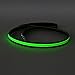 HIGO LED Dog Leash, USB Rechargeable Reflective Glowing Pet Leash, Reflective Light Up Dog Lead with Neoprene Padding Makes Your Pets Visible& Safe for Night Dog Walking (Green2, Led(47 inch))