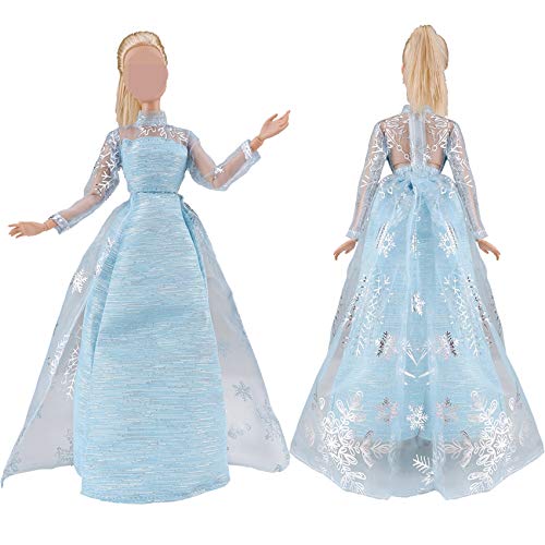 YAMASO Beautiful Queen Snow Princess\'s Doll Clothes and Princess\'s Dress Up for 11.5 inch Doll Clothes