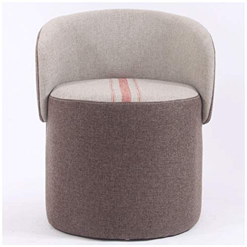 image for YONGYONG-hammock Change Shoes Stool Solid Wood Stool Fabric Backrest S