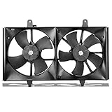Radiator AC Condenser Cooling Fans For 2002-2006 Nissan Altima 2.5L 3.5L, For 2004-2008 Nissan Maxima 3.5L ATRDF012