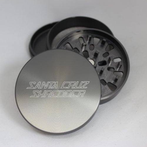 Buy Large Santa Cruz Shredder Grey 4 Piece Grinder with a Cali Crusher