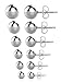 Stainless Steel Stud Earrings, 6 Pairs, Surgical Stainless Steel Black and Silver Color Studs Earrings For Women Mens Sensitive Ears Silver Color