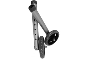 Universal Extensions with 5" Wheels for Walkers Comes in Pair (Grey)
