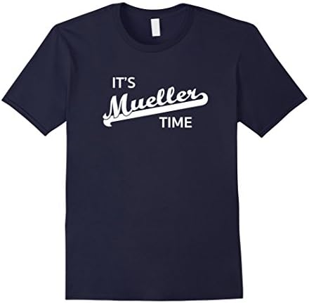 Mens It's Mueller Time T-Shirt Large Navy
