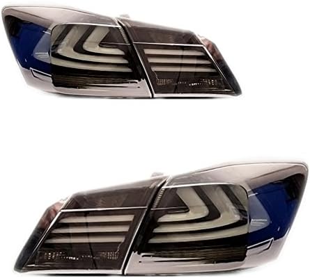AOEDI 2013 2014 2015 Honda Accord Smoked Lens Tail Lights LED Rear Lamp Assembly Replacement Sold in Pair
